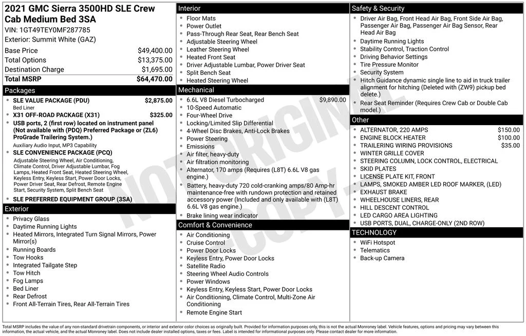 2021 GMC Sierra 4WD Crew Cab Standard Box SLE's photo