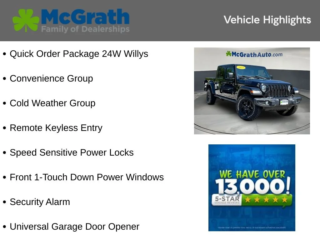 Certified Used 2022 Black Jeep Willys image 6