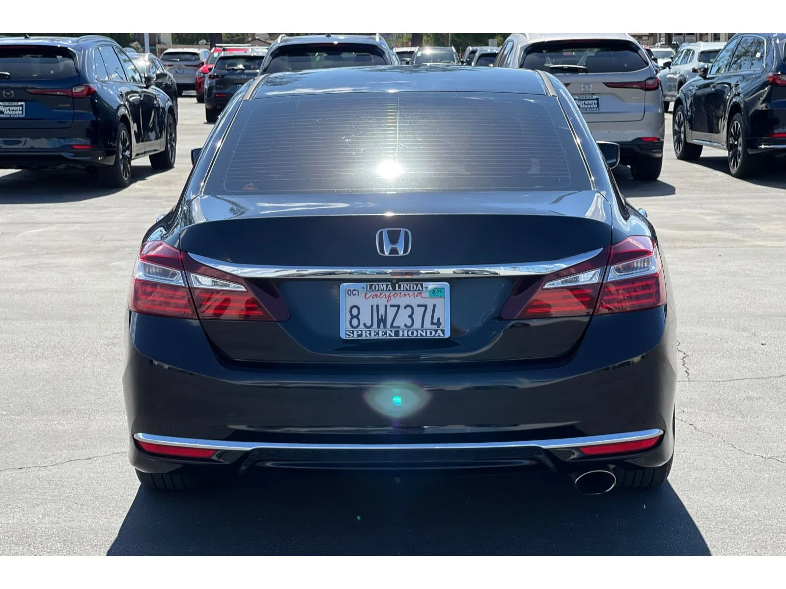 Used 2017 Crystal Black Pearl Honda LX image 4