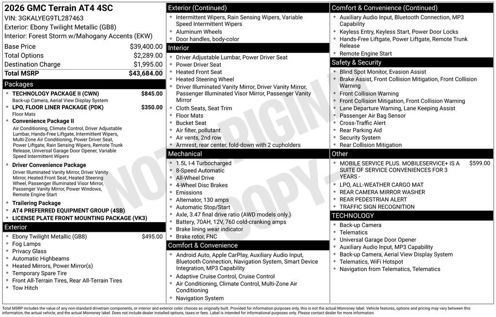 2026 GMC Terrain AT4 AWD's photo
