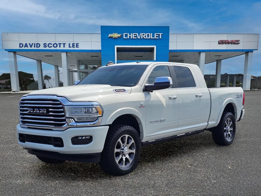 Used 2021 Pearl White Ram Longhorn image 1