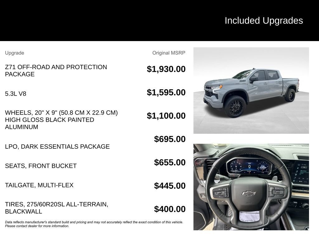 Used 2025 Slate Gray Metallic Chevrolet RST image 7
