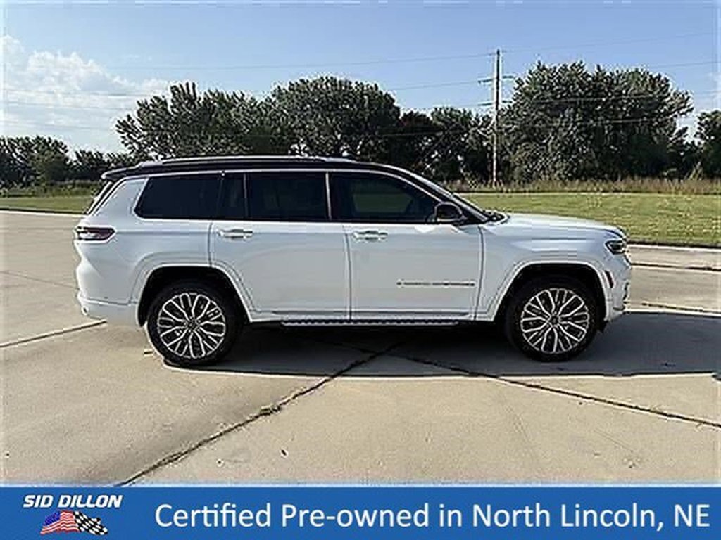 Used 2022 Bright White Clear Coat Jeep Summit Reserve image 3