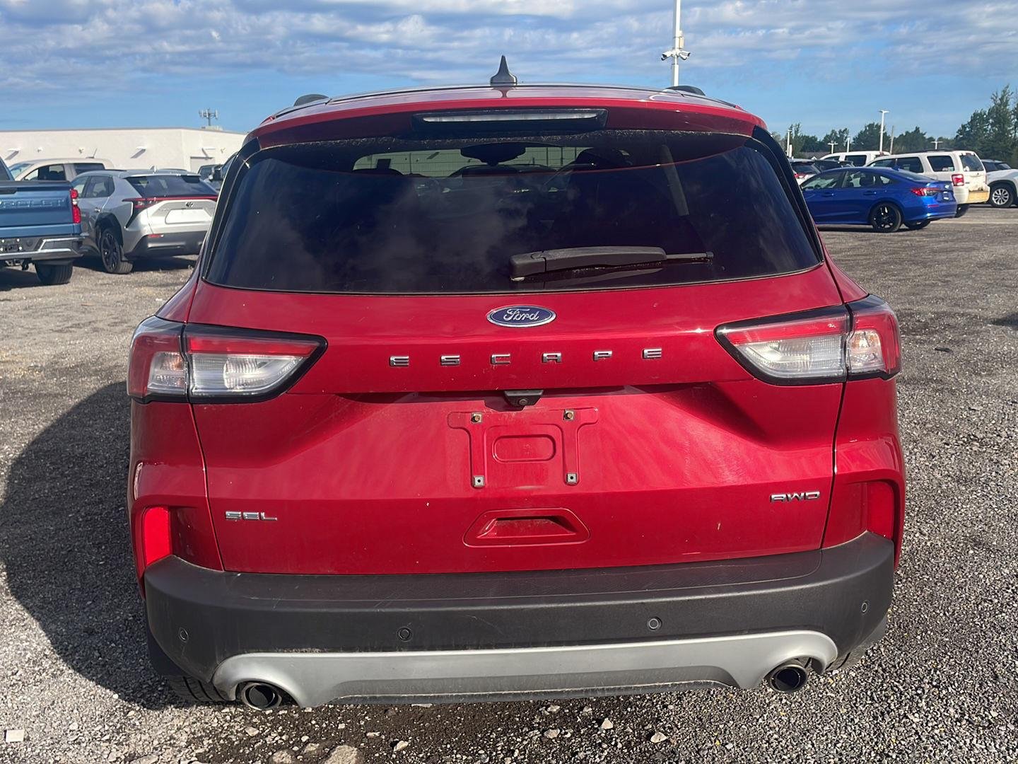 Used 2022 Rapid Red Metallic Tinted Clearcoat Ford SEL image 9