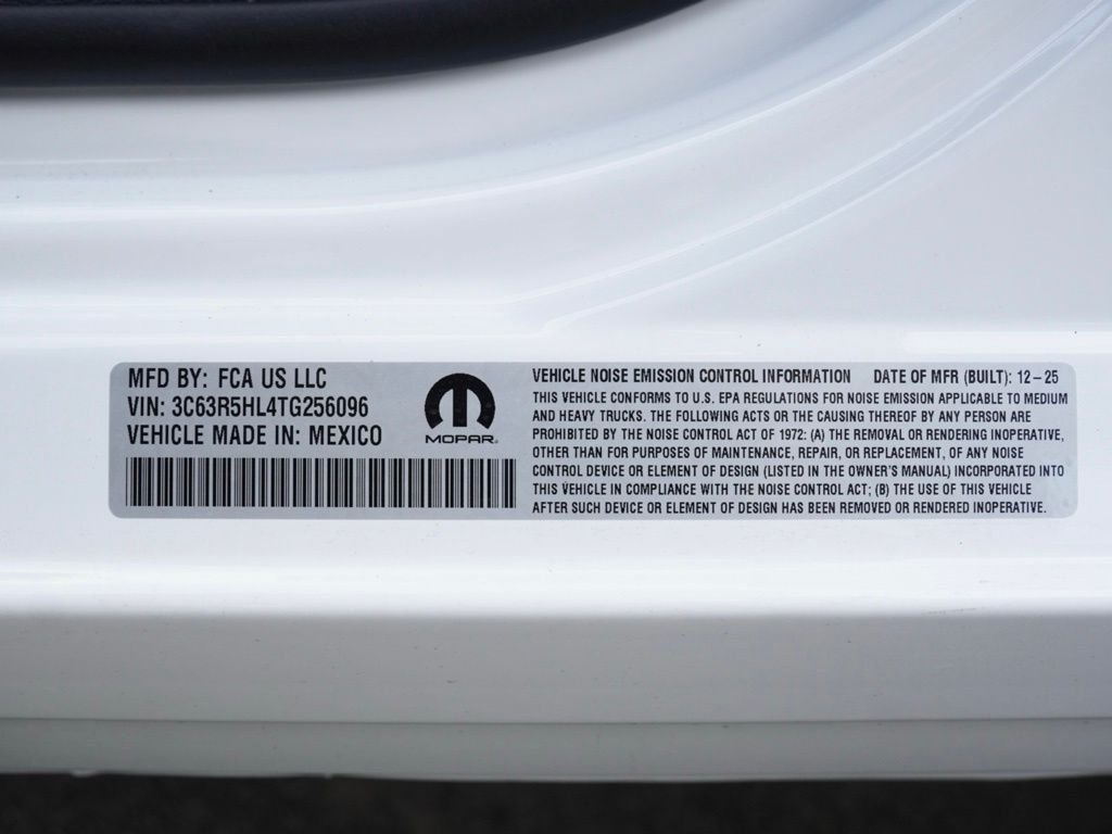 New 2026 Bright White Clear-Coat Exterior Paint RAM Tradesman image 25