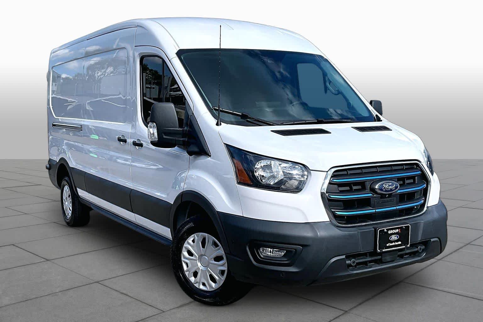 Used 2022 Ford E-Transit Cargo Van Base with VIN 1FTBW9CK0NKA33777 for sale in Austin, TX