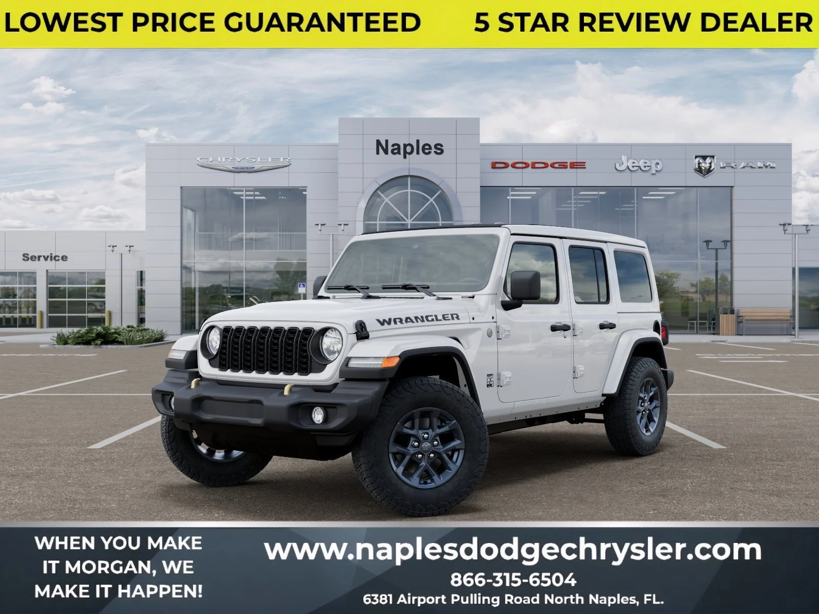 New 2026 Bright White Clear-Coat Exterior Paint Jeep 85th Anniversary image 1