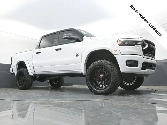 New 2026 Bright White Clear-Coat Exterior Paint RAM BLACK WIDOW EDITION image 46