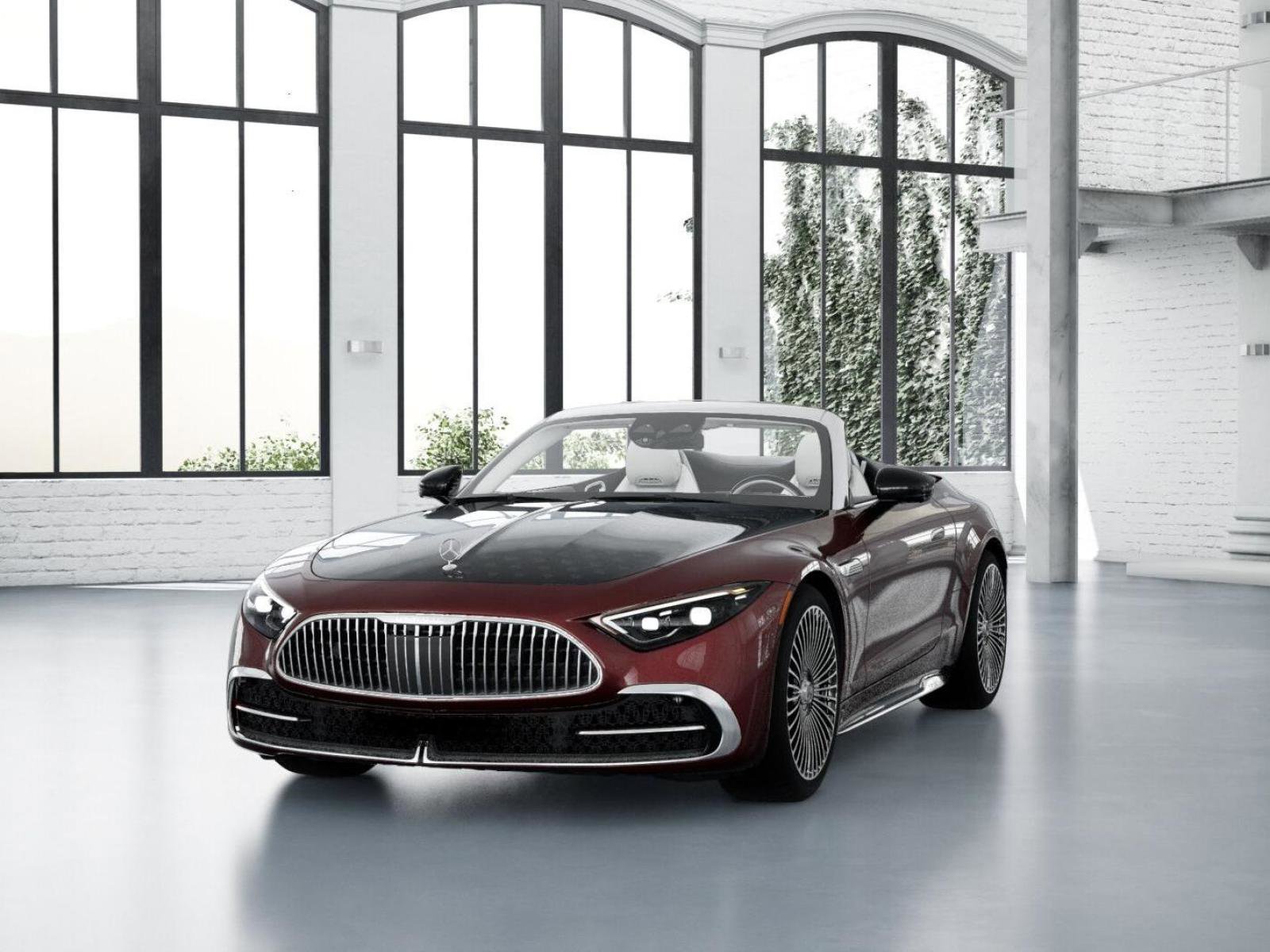 New 2026 MANUFAKTUR exclusive barolo red metallic Mercedes-Benz Maybach SL 680 Monogram Series image 41