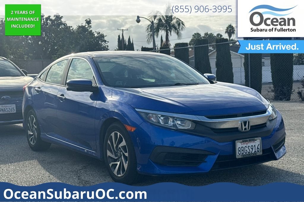 Used 2018 Blue Honda EX image 1