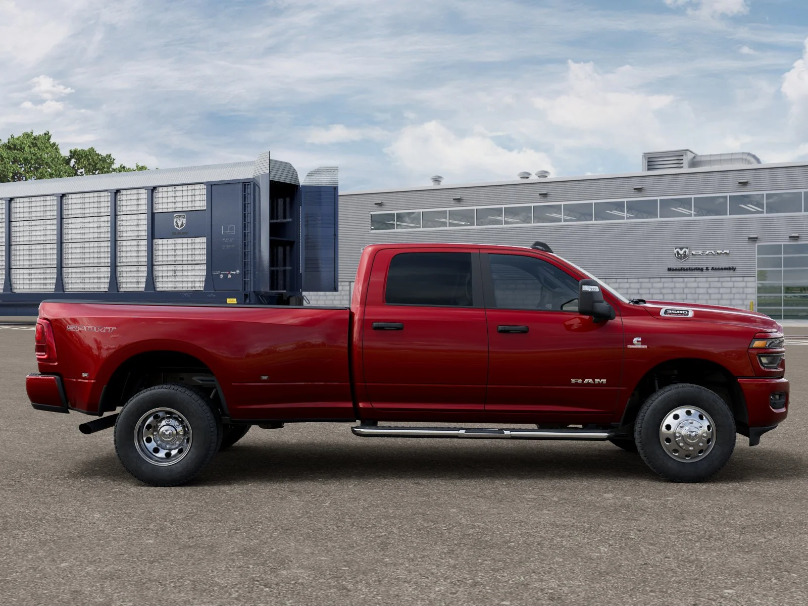 New 2026 Molten Red Pearl-Coat Exterior Paint RAM LONE STAR image 12