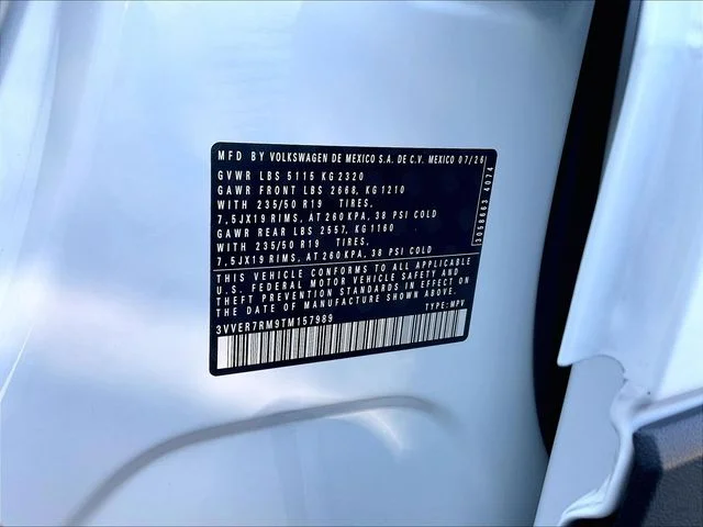 New 2026 White Volkswagen 2.0T SE image 14
