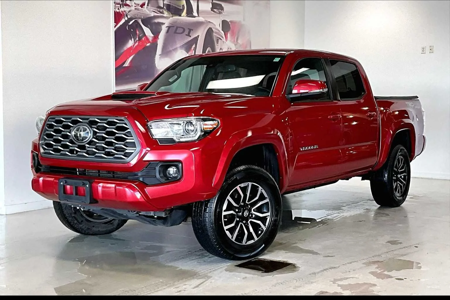 Used 2020 Barcelona Red Metallic Toyota TRD Sport image 1