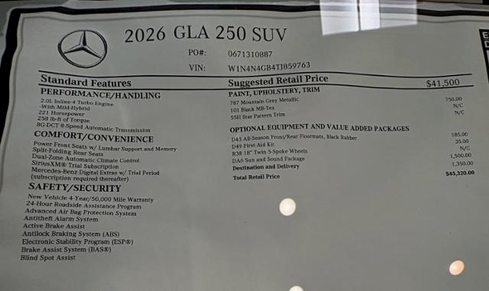 New 2026 Mountain Grey Metallic Mercedes-Benz 4MATIC® image 2