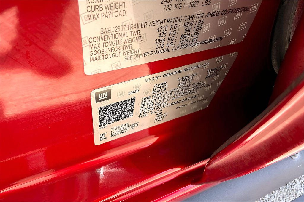 Used 2021 Cherry Red Chevrolet LT Trail Boss image 29