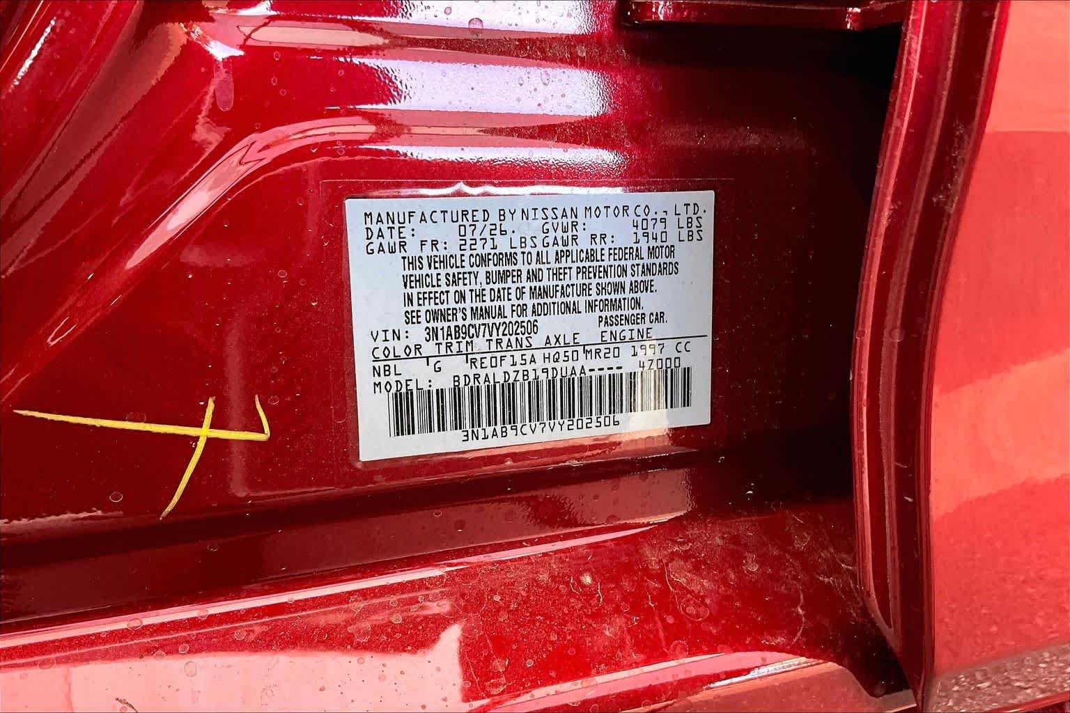 New 2027 Scarlet Ember Tintcoat Nissan SV image 14