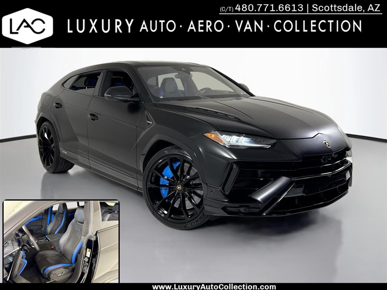 Used 2024 Nero Noctis Metallic Lamborghini S image 1