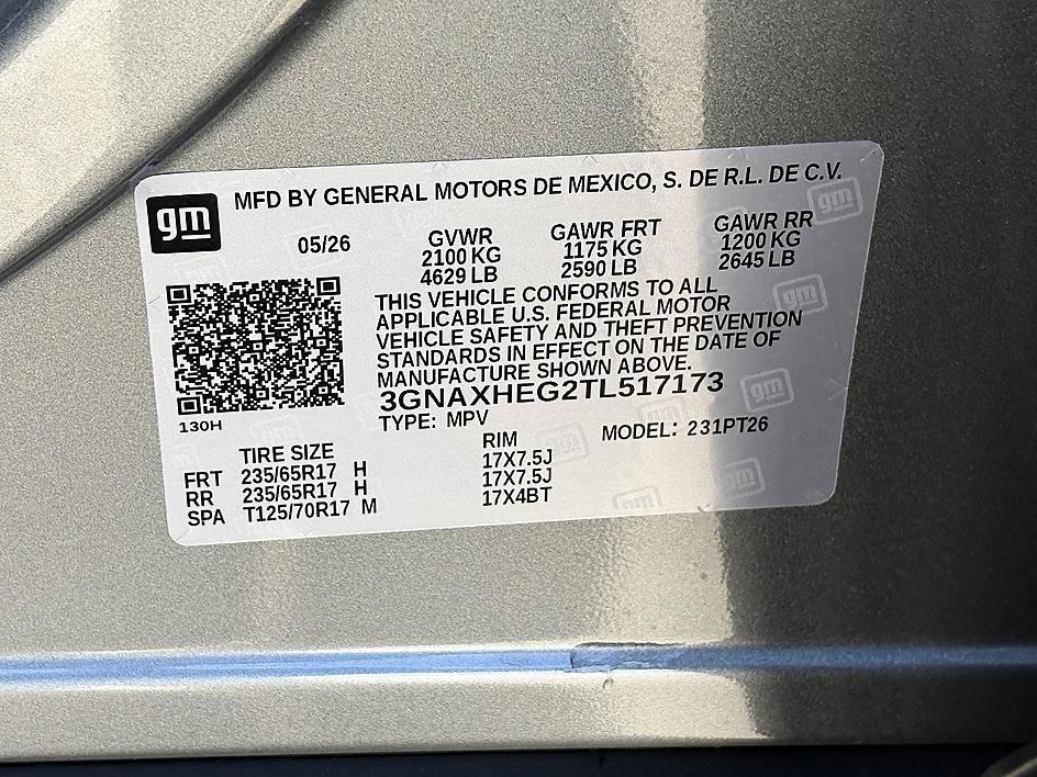 Used 2026 Sterling Gray Metallic Chevrolet FWD LT image 26