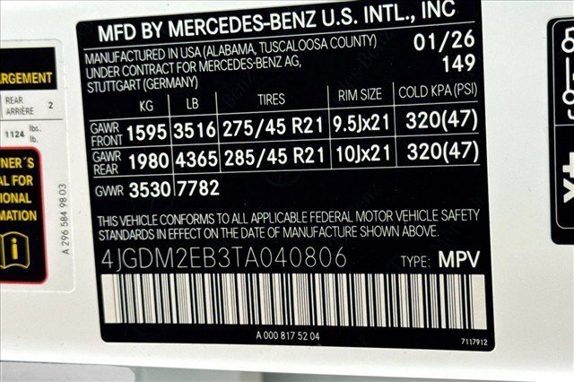 New 2026 Polar White Mercedes-Benz EQS 400 image 60