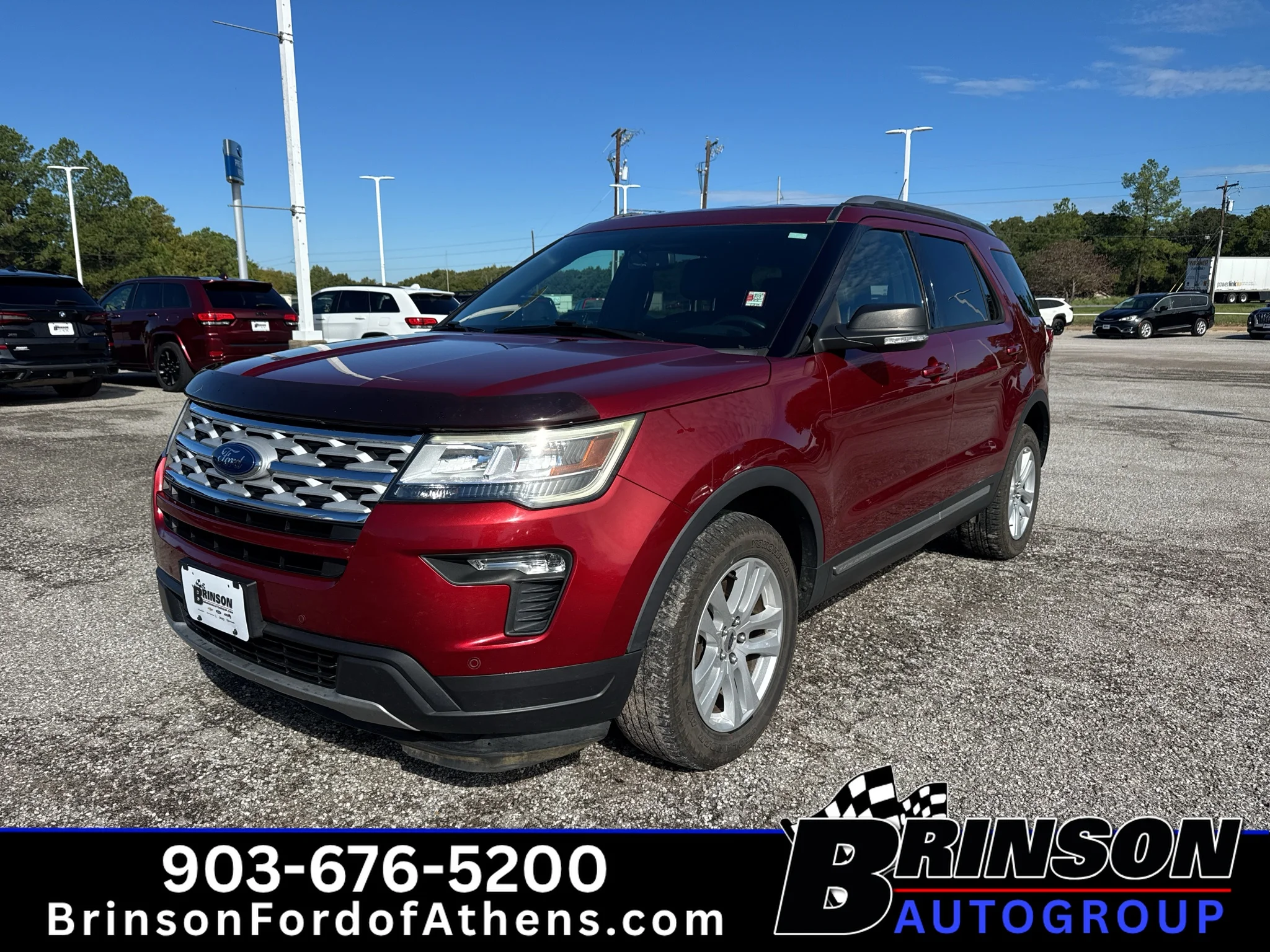 Used 2019 Ruby Red Metallic Tinted Clearcoat Ford XLT image 1
