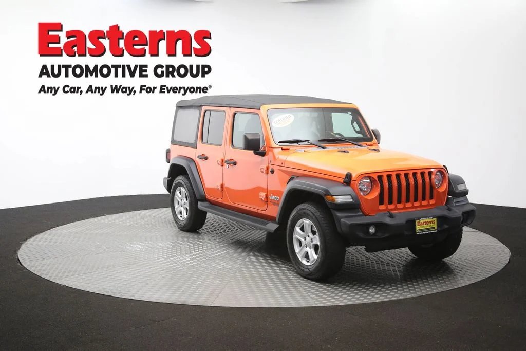 Used 2018 Orange Jeep Unlimited Sport S image 48