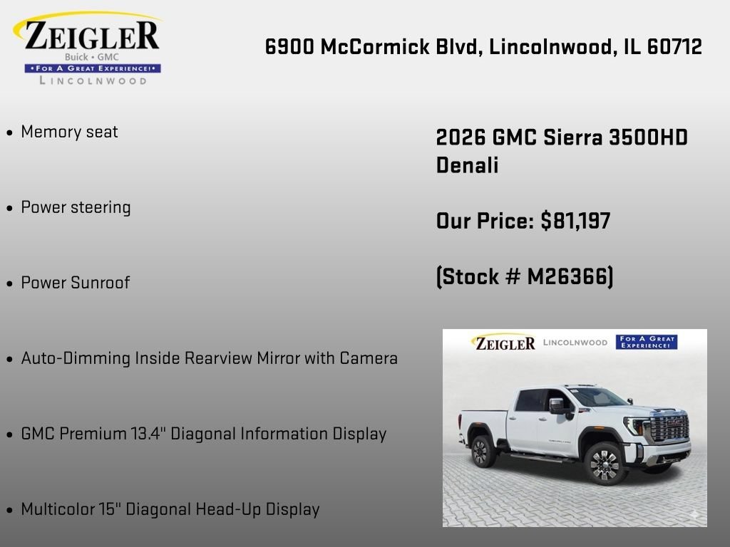 New 2026 Glacier White Tricoat GMC Denali image 24