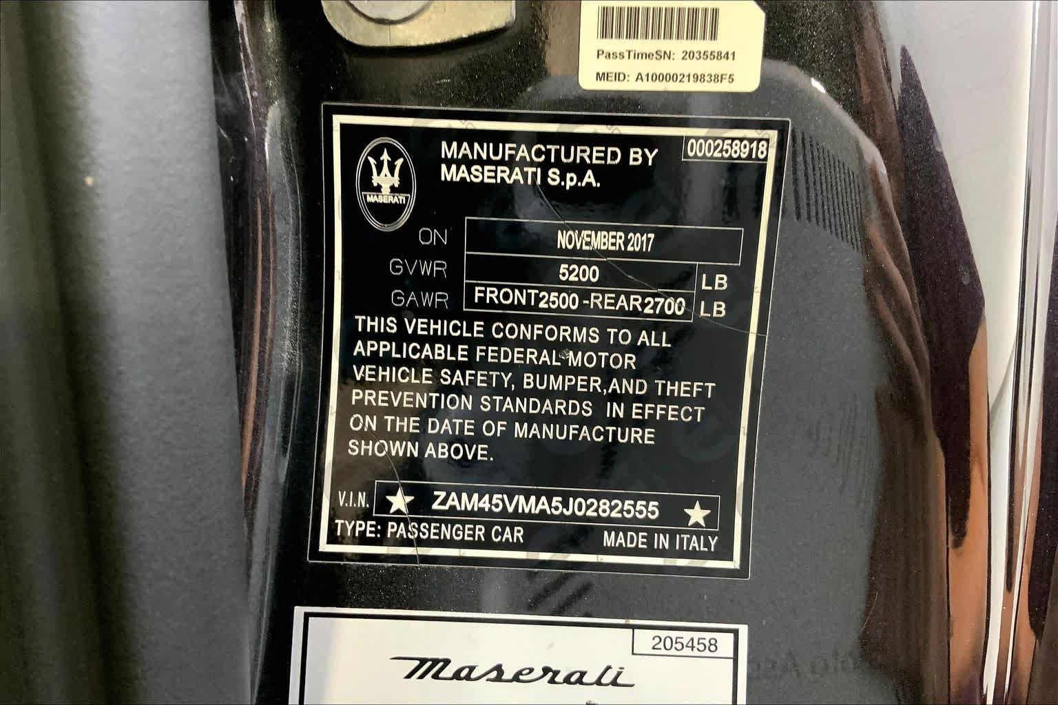 Used 2018 Grigio Granito Metallic Maserati Sport image 36