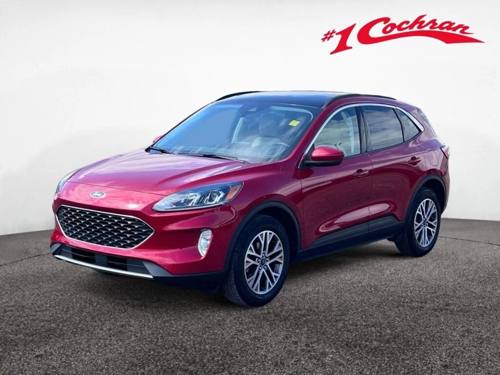 Used 2022 Rapid Red Metallic Tinted Clearcoat Ford SEL image 12