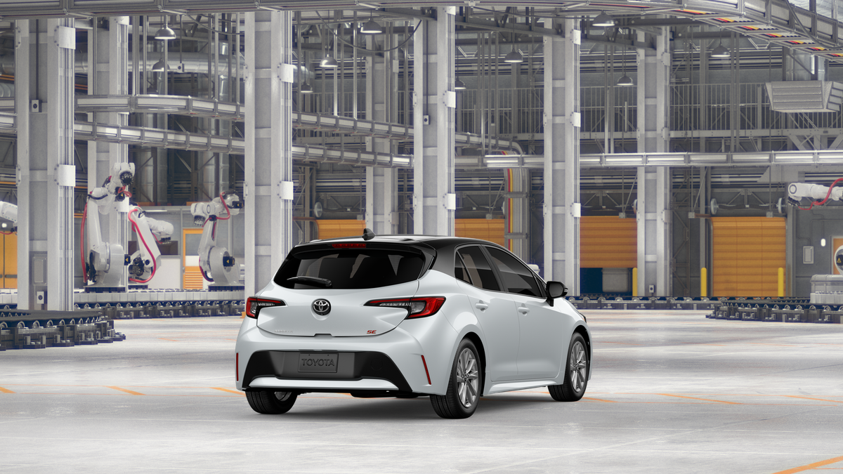 New 2027 Wind Chill Pearl with Black roof Toyota SE image 9