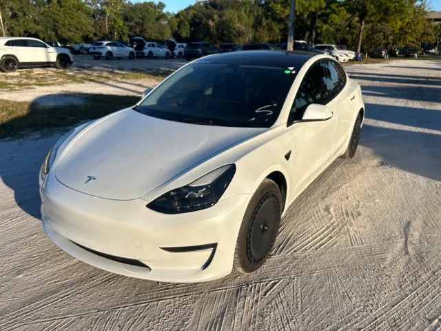 Used 2023 Pearl White Multi-Coat Tesla Base image 2