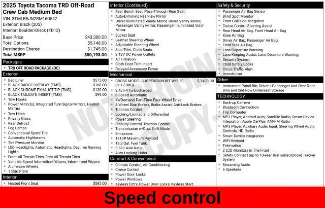 Used 2025 Black Toyota TRD Off-Road image 45