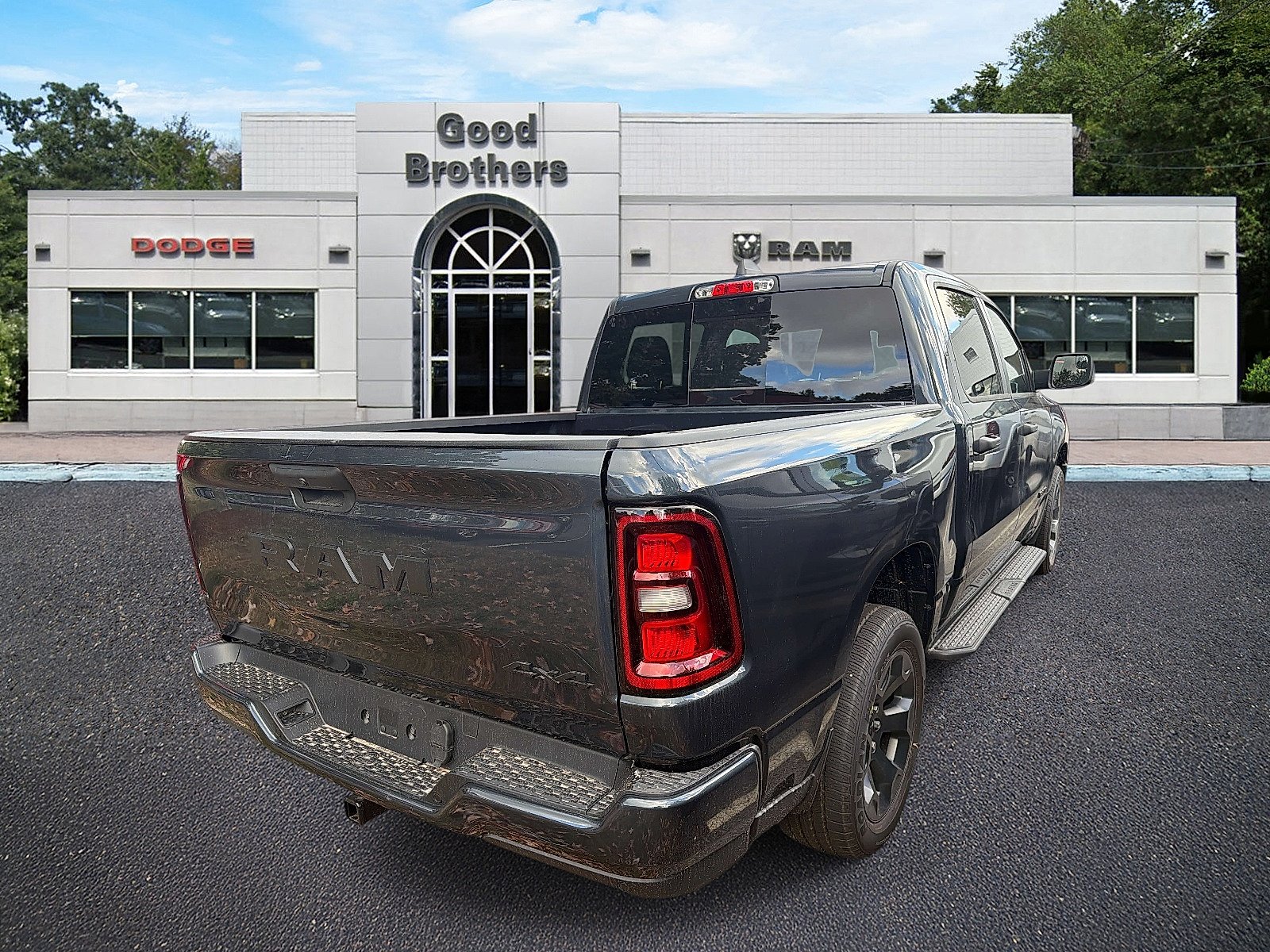 New 2026 Forged Blue Metallic Exterior Paint RAM Express Crew Cab 4x4 5