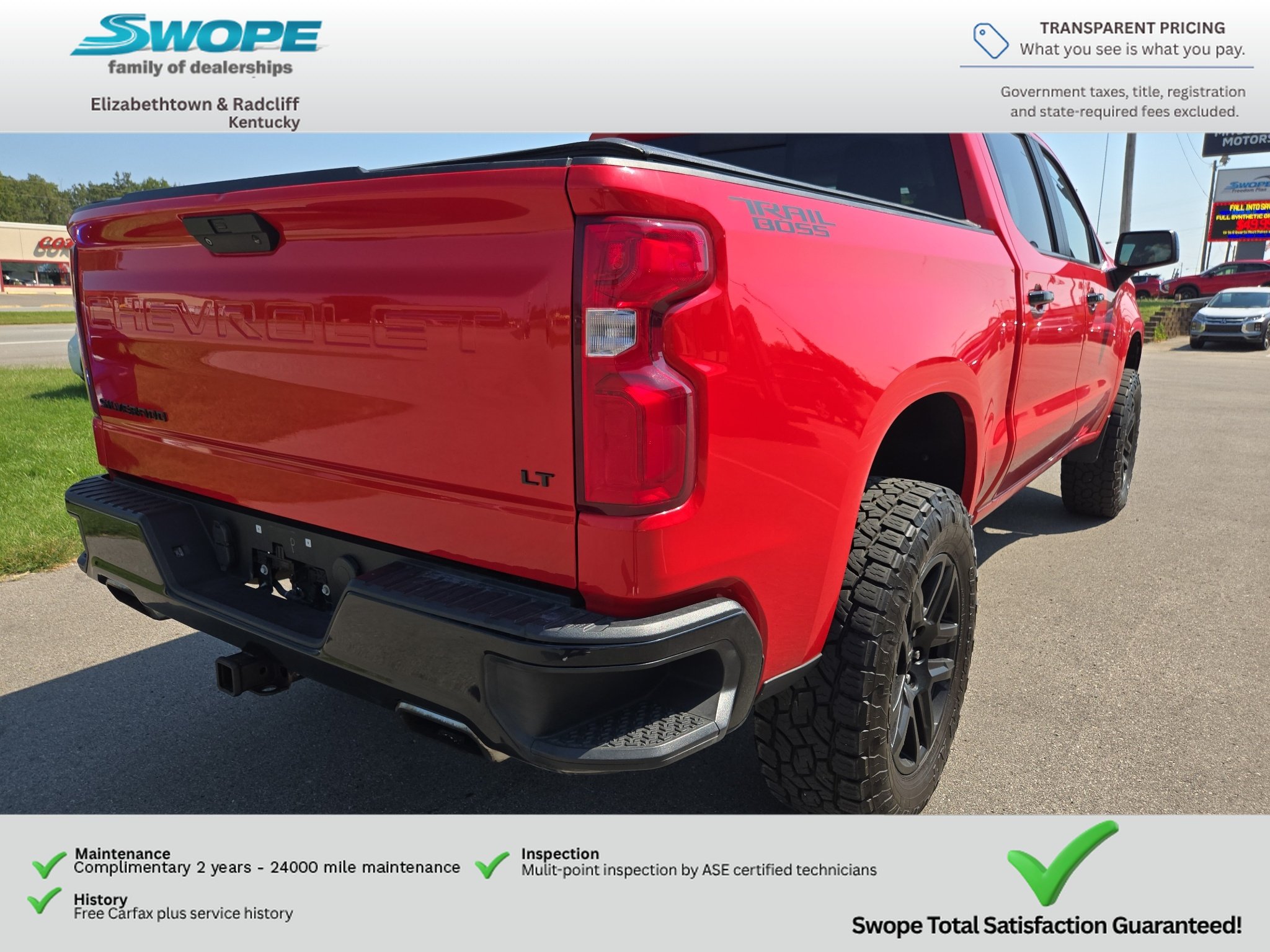 Used 2021 Red Hot Chevrolet LT Trail Boss image 7