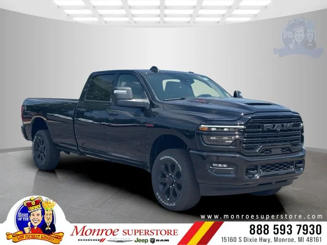 New 2026 Diamond Black Crystal Pearl-Coat Exterior Paint RAM LARAMIE image 1