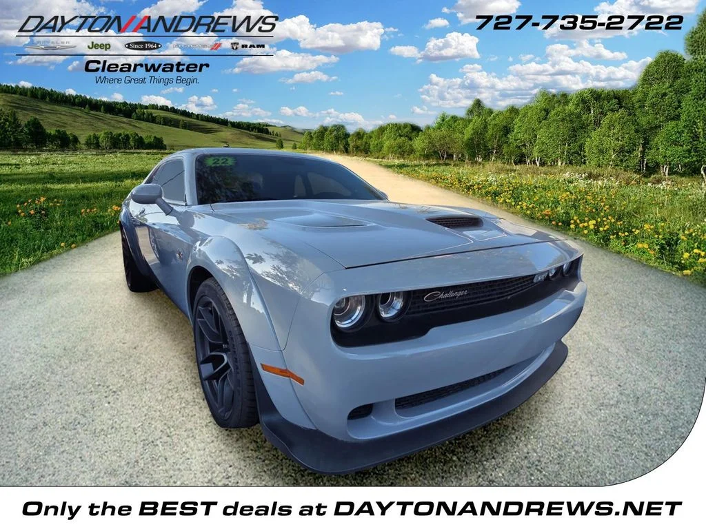 Used 2022 Gray Dodge R/T Scat Pack Widebody image 1