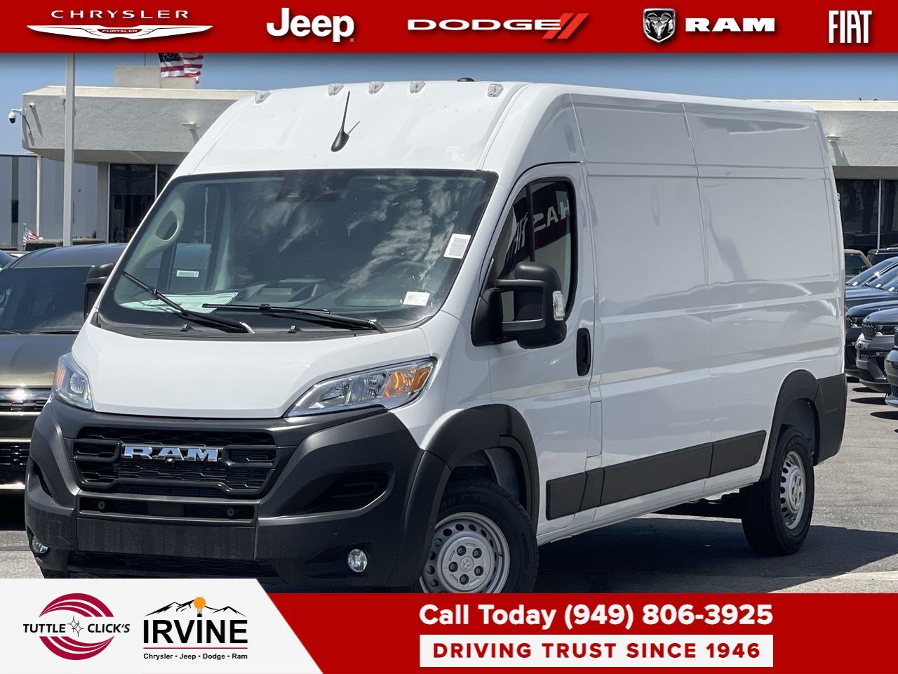 New 2026 Bright White Clear-Coat Exterior Paint RAM Tradesman image 1