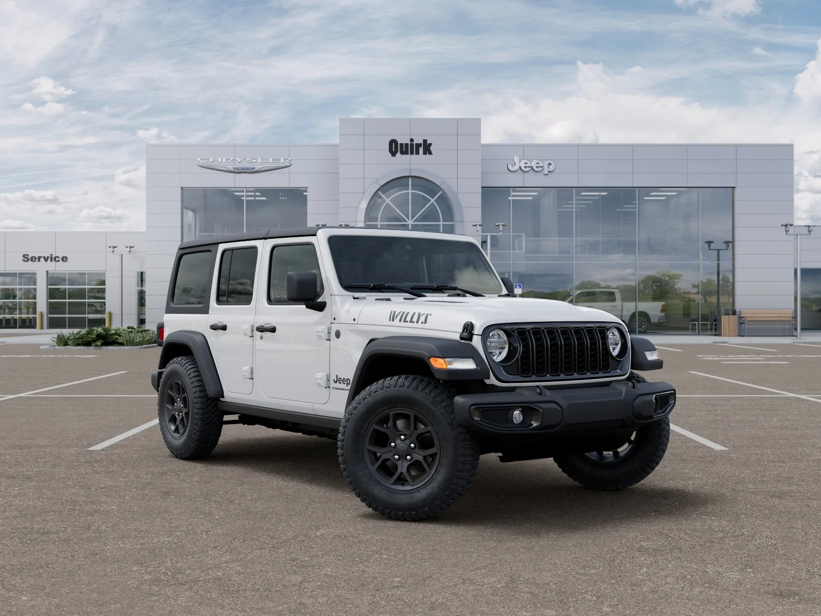 New 2026 Bright White Clear-Coat Exterior Paint Jeep Willys image 31