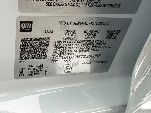 New 2026 Polar White Tricoat Chevrolet LTZ image 17