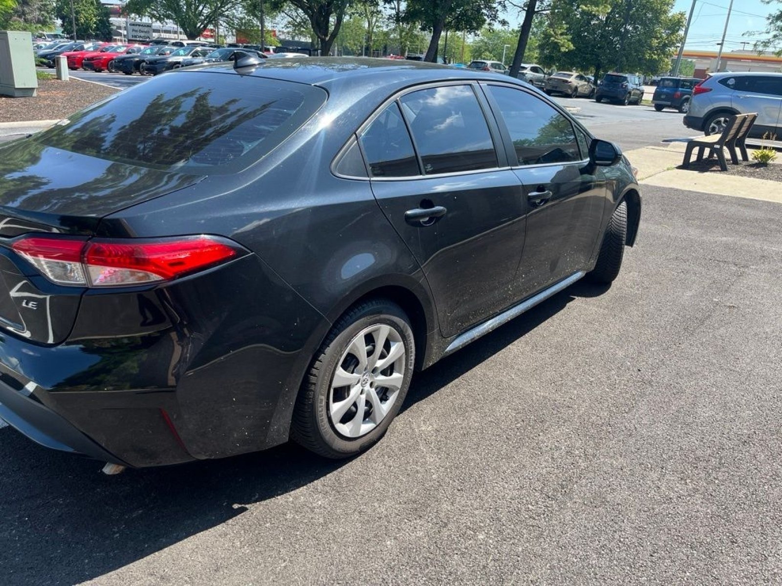 Used 2021 Black Sand Pearl Toyota LE image 8