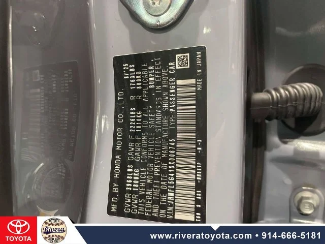 Certified Used 2025 Sonic Gray Pearl Honda  image 33