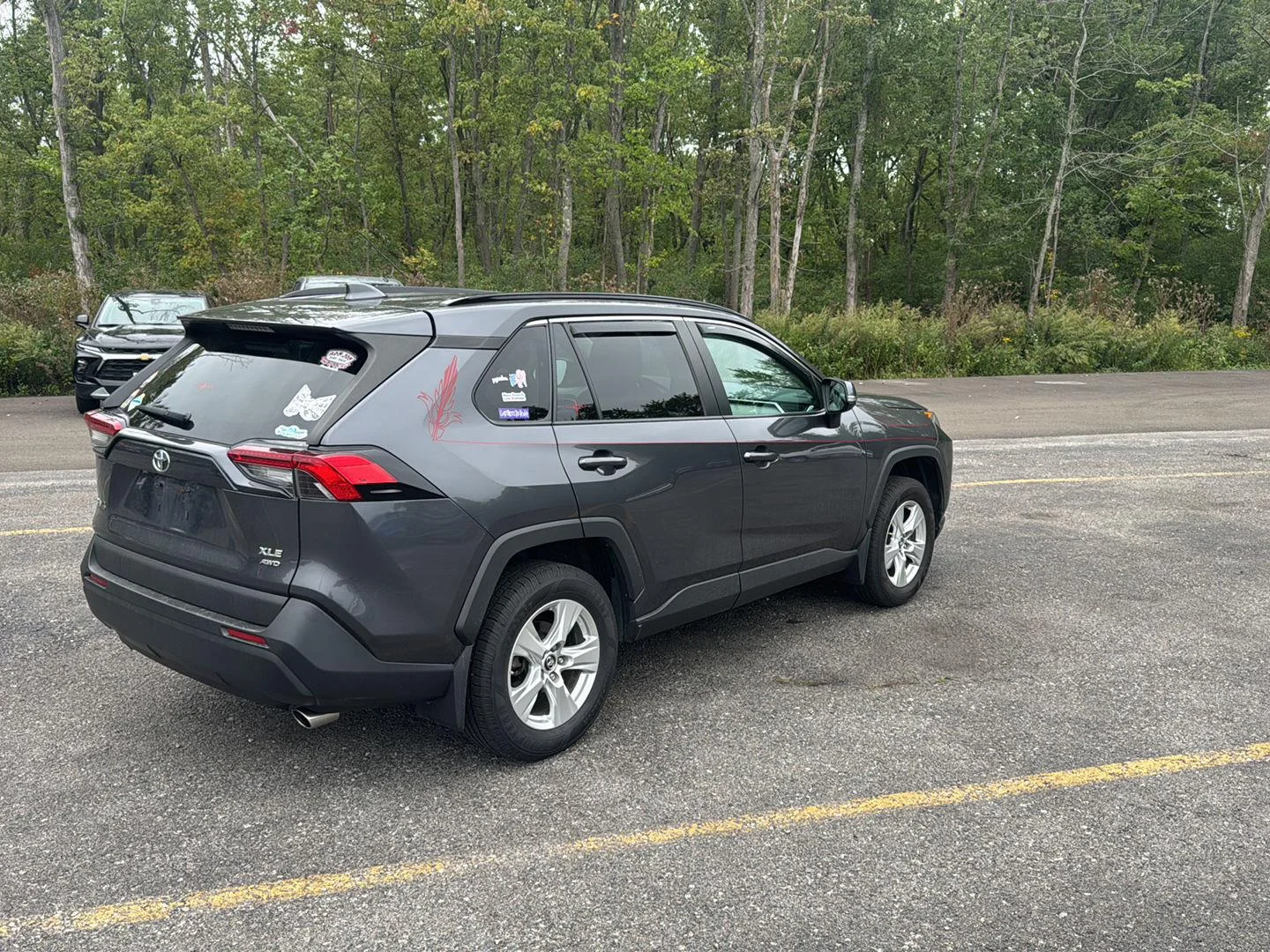 Used 2019 Magnetic Gray Metallic Toyota XLE image 11