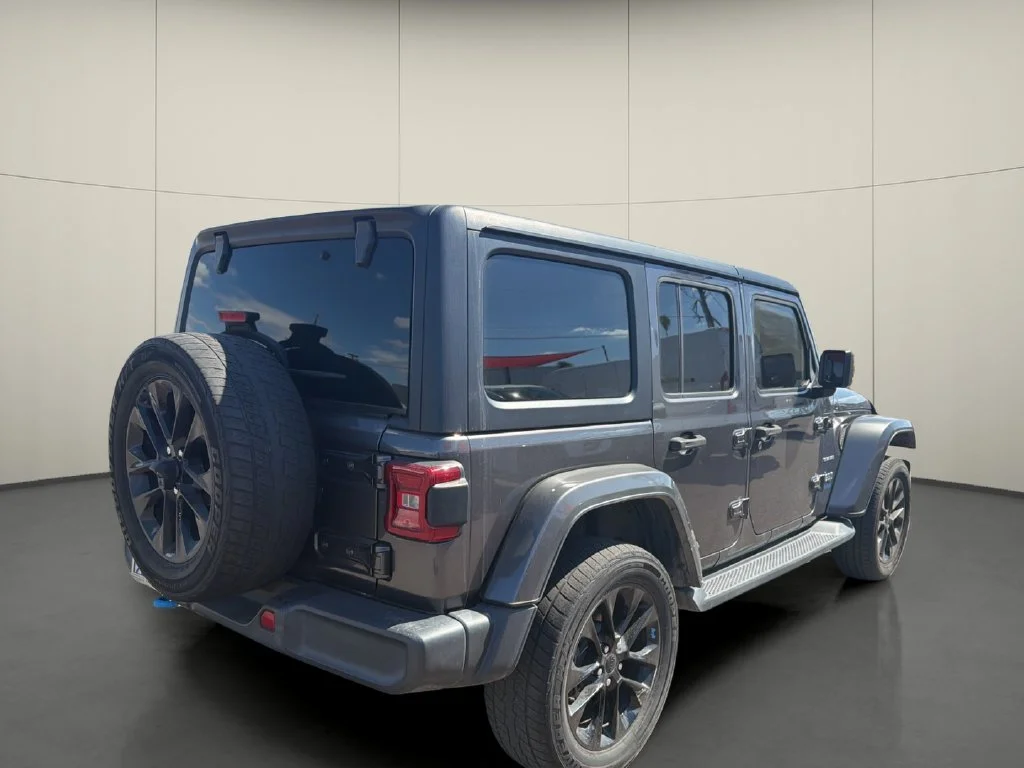Used 2022 Gray Jeep Unlimited Sahara 4xe image 7