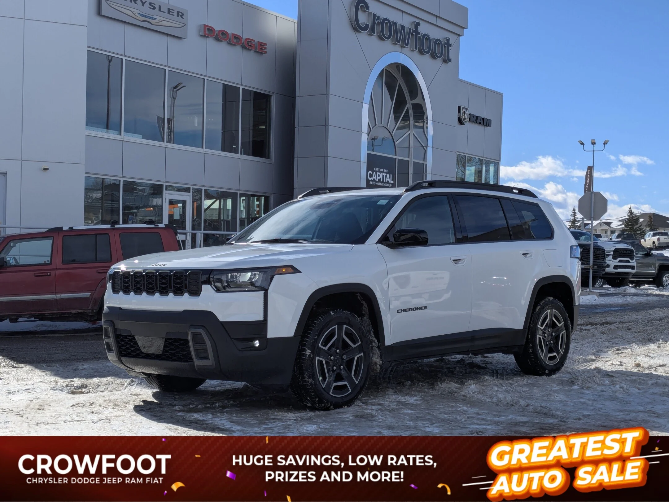 New 2026 White Jeep Laredo - - Hybrid - Adaptive Cruise - 12.3 Display - Heated Seats/Wheel - Remote Start & More! image 1