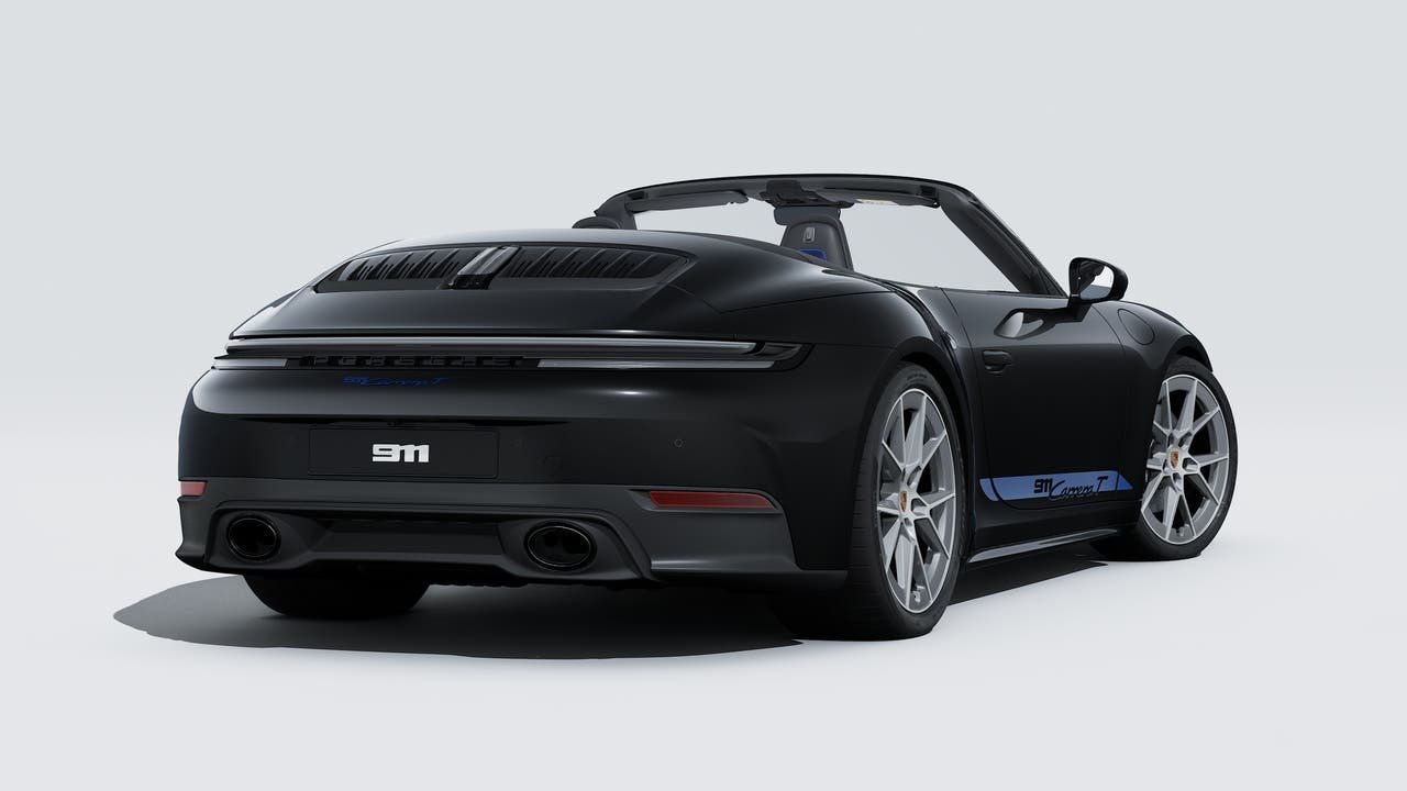 New 2026 Jet Black Metallic Porsche Carrera T image 9