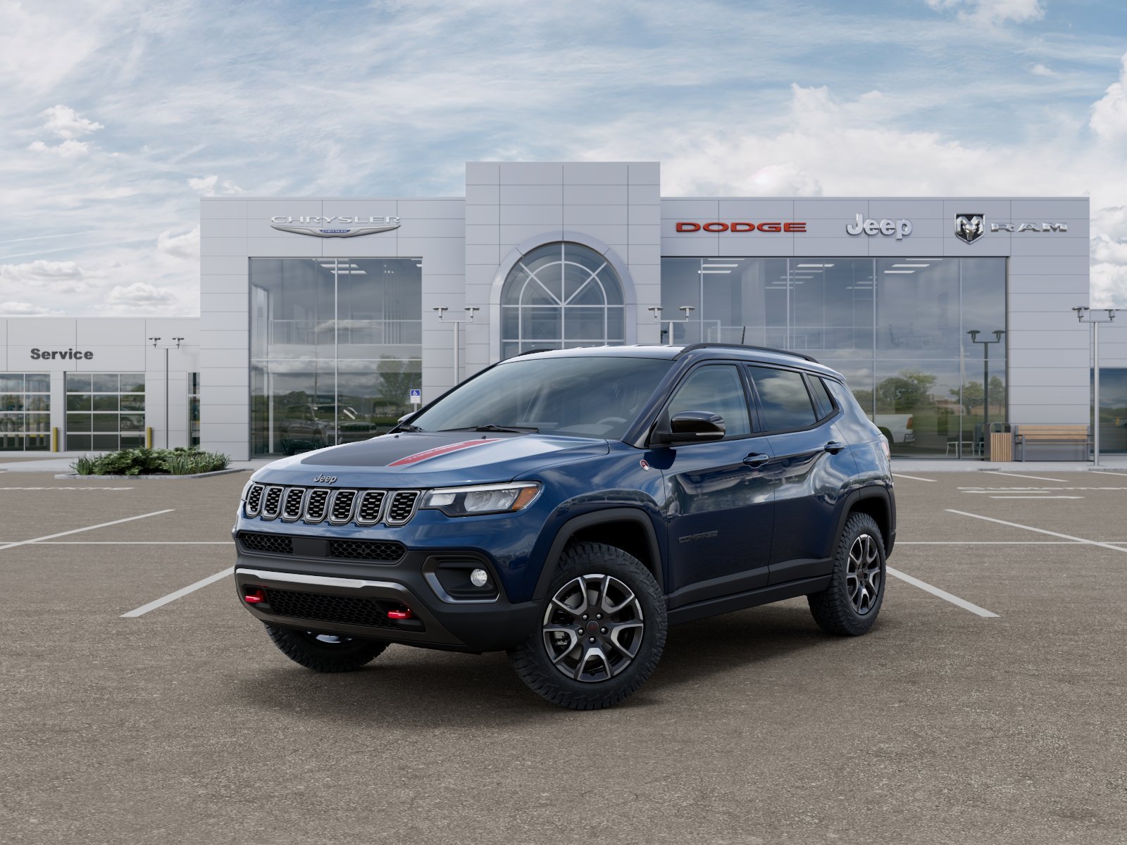 New 2026 Fathom Blue Pearl-Coat Exterior Paint Jeep Trailhawk image 27