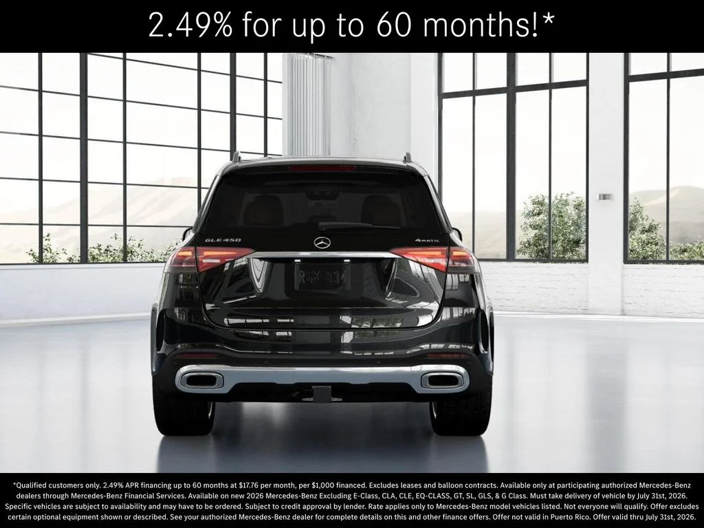 New 2026 Obsidian Black Metallic Mercedes-Benz GLE 450 image 25