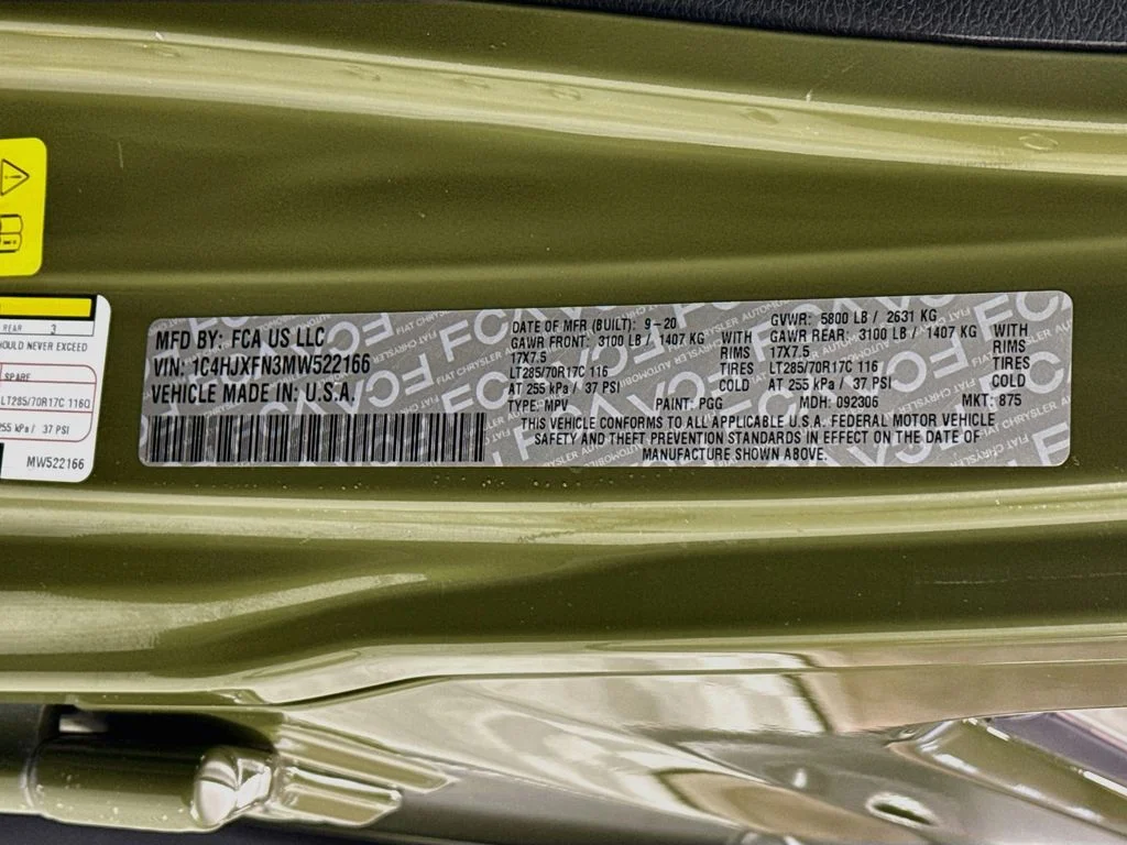 Used 2021 Green Clearcoat Jeep Unlimited Rubicon image 32