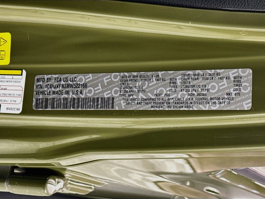 Used 2021 Green Jeep Unlimited Rubicon image 32