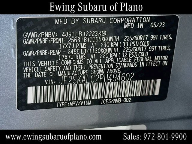 Used 2023 Silver Subaru Wilderness image 33