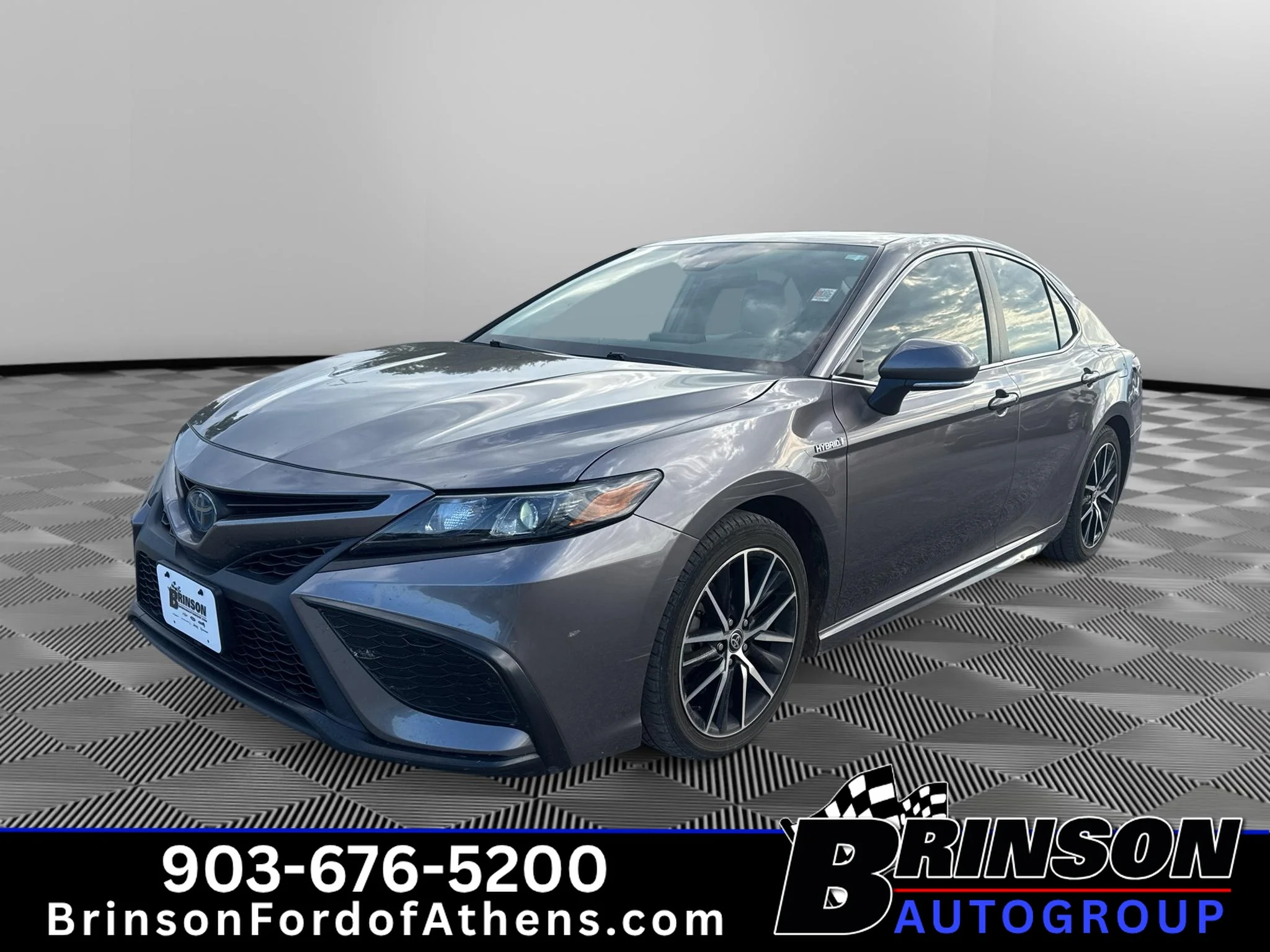 Certified Used 2021 Predawn Gray Mica Toyota Hybrid SE image 1